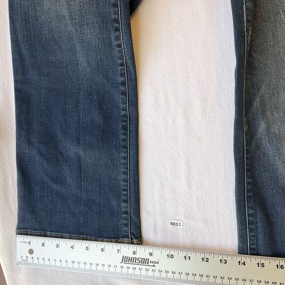 Isabel Maternity Women Flared Jeans size 6 / 28R Blue Skinny Boot Cut Stretch - Picture 7 of 10